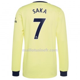Maillot de Foot Arsenal Bukayo Saka 7 Extérieur 2021-22 Manches Longues